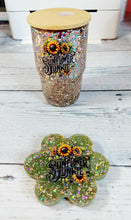 Load image into Gallery viewer, 4oz Snowglobe Shot Glass And Cosater Set