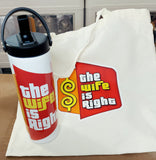 Stainless Steel Tumbler w/handle & Canvas Bag Bundle