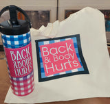 Stainless Steel Tumbler w/handle & Canvas Bag Bundle